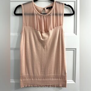 RW&CO Small Beautiful Pale Pink Sweater Tank Shell